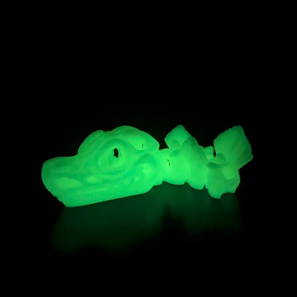 Czaszka T-Rex V2 - Świecący w ciemości zielony